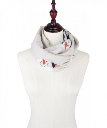 Vincent Elegant Infinity Christmas Snowman in Cold Weather Scarves & Wraps