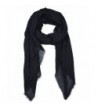 Pure Color Fashion Women Scarf Warm Winter Shawl Big Scarves by corciova - 301 Black - CZ12MWXVRTN