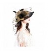 Foldable Organza Church Ruffles Wedding in Women's Sun Hats