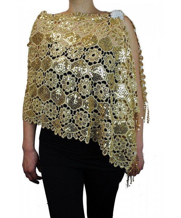 Mother Fashion Sequins Beaded Embroidered - Gold - CW189A30TAC