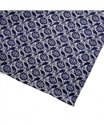 Wild Rag Calico Navy Leaf