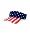 American USA Flags Stars and Stripes Patriotic Twill Cotton Visor - Flag - CR12CUEKNNJ