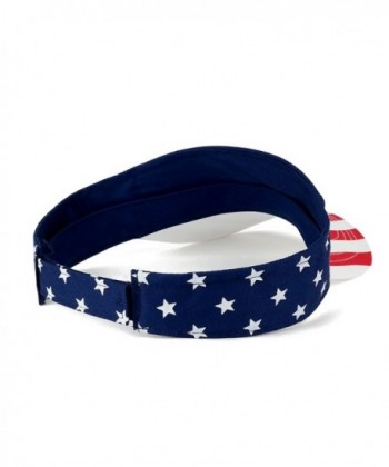American Flags Stripes Patriotic Cotton in Men's Visors