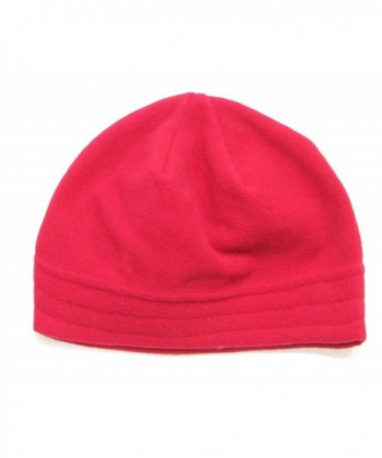 Style&co. Women's Solid Fleece Beanie Hat - Red - C911HQ3HDE7