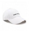 FURTALK Unisex Adjustable Black Baseball Caps Snapback Trucker Hat With Keeper (Front structed) - Leave Cap-white - C41836WTODZ