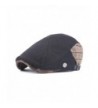 Soultopxin Men Black Retro Newsboy Beret Cotton Hat Cabbie Flat Cap - Black - CP187KD5KXK