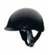 HCI Matte Black Motorcycle Half Helmet with Visor - ABS Shell 100-116 - CC11HOBWK7B