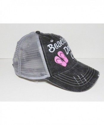 White Glitter Beach Trucker Baseball