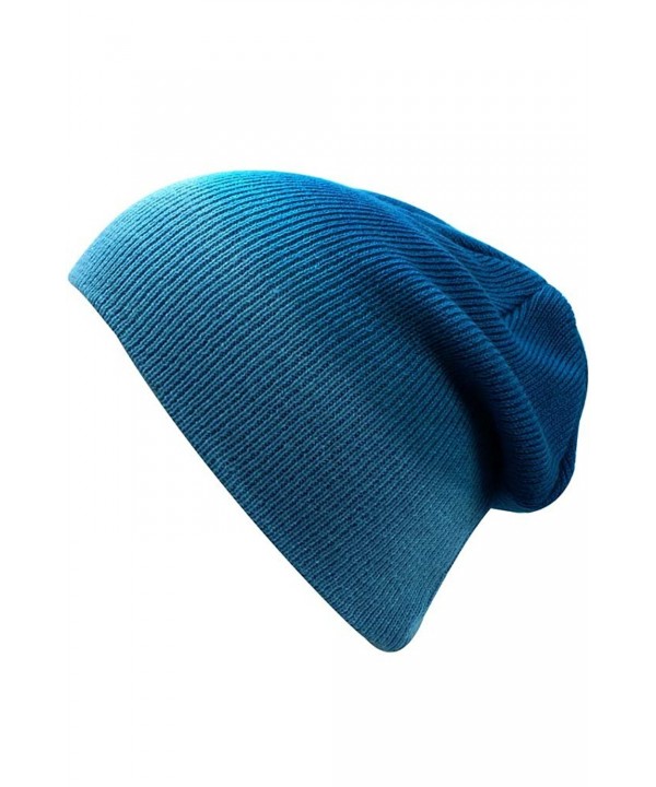 Luxury Divas Ombre Gradient Beanie Skull Cap Hat - Blue - CJ12CM4I3FH