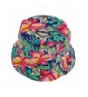 ZLYC Fashion Womens Bucket Hat Fishmen Cap Sun Hat - Flower (Red) - CT1229OEOKX