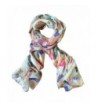 Lightweight Scarves for Women Printed Long Pink Scarf - Floral 07 - C2187ZTGHCX