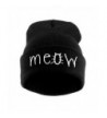 Women Men Winter Hat-Saingace Warm Knitting MEOW Beanie Skiing Hiphop Cap - Black - CV12NSOPZHI