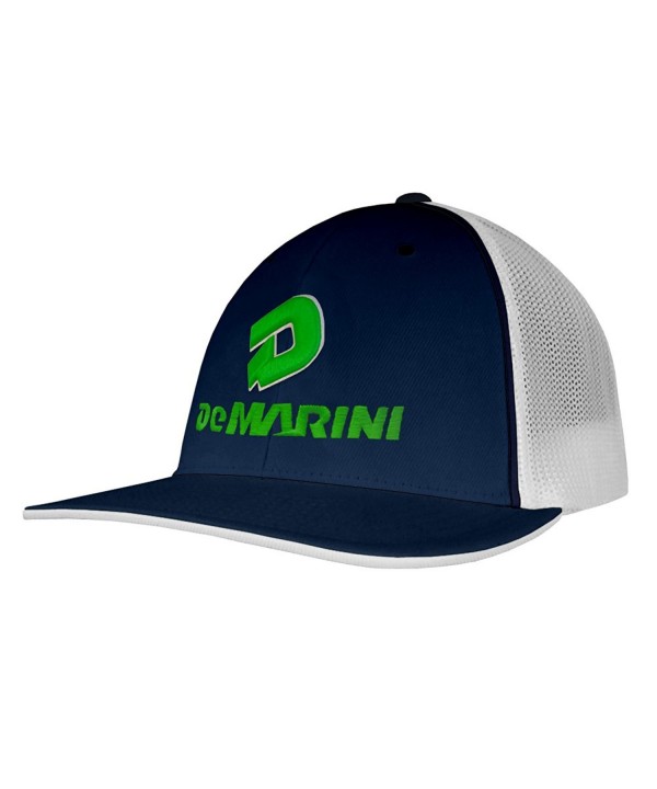 DeMarini Stacked D Flexfit Pacific Headwear Trucker Hat - Navy/White/Green - CE12G5ZM5QR