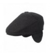 Flammi Men's Tweed Flat Cap Earflap Hat Soft Lined newsboy IVY Cap - Houndstooth - CQ188GHOHXY