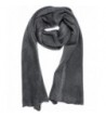 AN1225 Men's- Women's or Kids Basic Plain Knit Solid Color Scarf Muffler- Easy Neck Wrap - Gray - CM12MXEZMLM