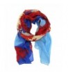 Bucasi Stars Skull & Bones Ladies Stylish Scarf - Blue - C511FJSIBZB