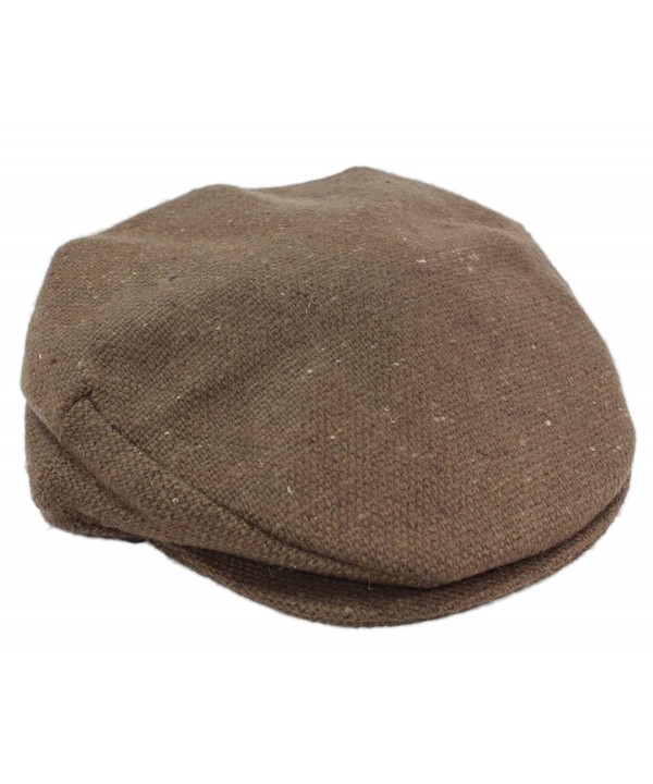 Hanna Hats Ireland Brown Flat Cap Tweed Donegal Town - CA185NIR8WI