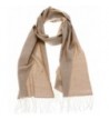 SilverHooks Chevron Stripes Soft & Warm Cashmere Scarf w/ Gift Box - Ivory Herringbone & Chevron - CB186ZL7QZK