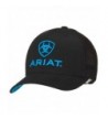 Ariat Men's Black Blue Half Mesh Hat - Black - CQ11JJW0PRZ