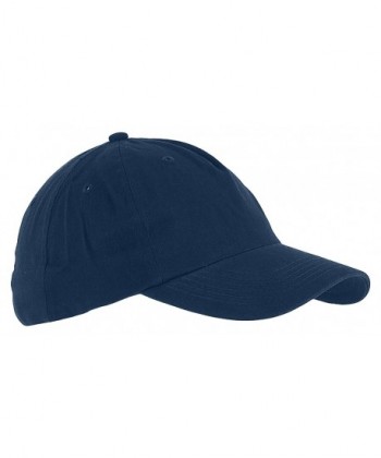 Big Accessories 5-Panel Brushed Twill Unstructured Baseball Cap BX008 - Navy - CO11BD87R7J