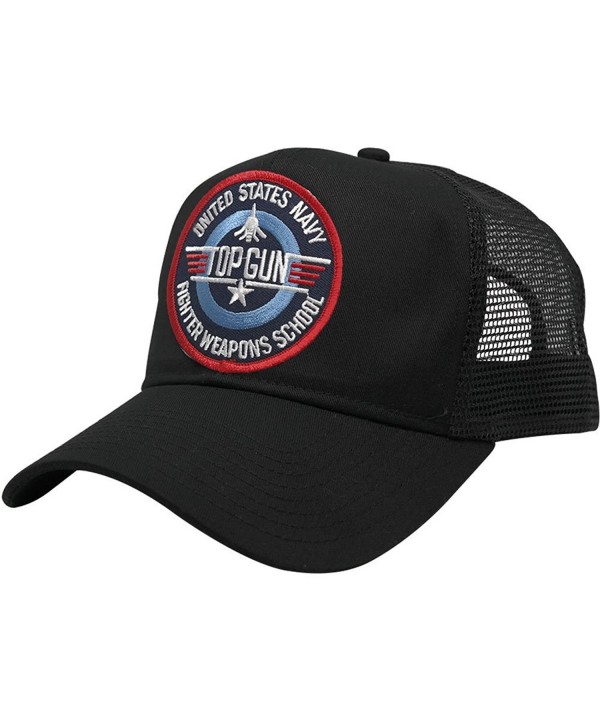 AC Racing US Navy Top Gun Patch Snapback Trucker Mesh Cap - Fighter Weapons School - CG12277DEWL