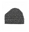 Landana Headscarves Cotton Womens Soft Sleep Cap Chemo Beanie - Black White Flowers - CJ12JBHQMGP