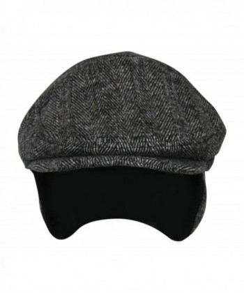 Medium Herringbone Winter Cabbie Earflaps