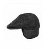 Medium Herringbone Winter Cabbie Earflaps in Men's Newsboy Caps