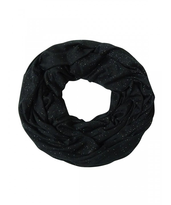 Steven Madden Women's Galaxy Sparkle Infinity Scarf - Black - C21289G1K25