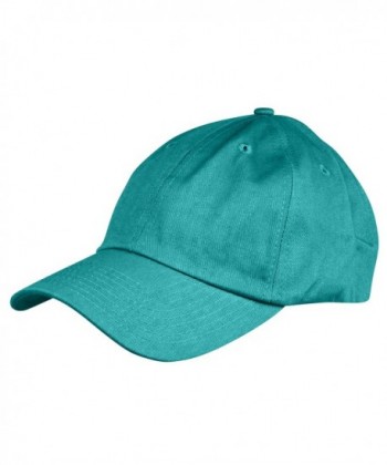 Dalix Unisex Unstructured Cotton Cap Adjustable Plain Hat - Teal - CP12NYWRXNE