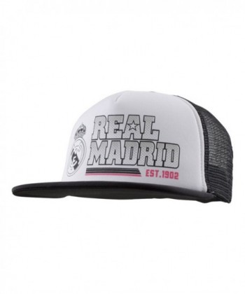 Real Madrid Adjustable Cap Hat Trucker New Season - White Black - CH12IVGG5E1