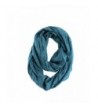 La Purse Ruffle Infinity Circle Scarf - Tube Scarf - Teal - CQ110DJBE2X