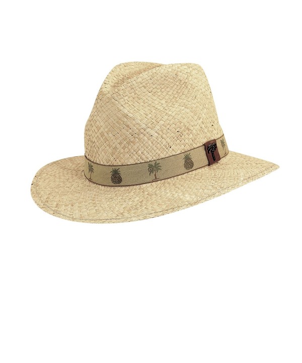 Scala Organic Raffia Safari with Pineapple Trim Hat - CU121326NAP