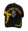 US Warriors U.S. Army Military Police with Gold Pistols Baseball Hat - Black - CB11KFSKEJB