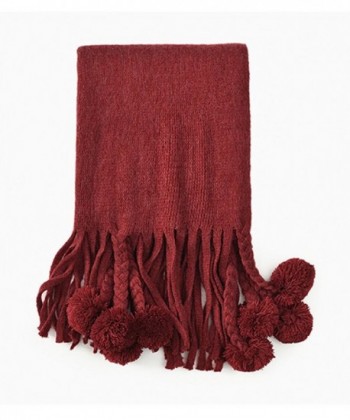 Ababalaya Womens Extra Cashmere Burgundy