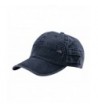 G Men's Rip Stop Fabric Washed Pocket Adjustable Cap with Zipper Pockets - Black - CR11WMGKI4F