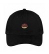 Trendy Apparel Shop Donut Embroidered Low Profile Cotton Cap Dad Hat - Black - C112NSF2DA3