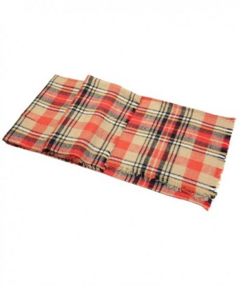 Achillea Womens Oversized Tartan Blanket in Fashion Scarves