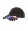 Embroidered Marines Hat with USA Flag and Military Soldiers Silhouettes Adjustable Baseball Cap - Black - CG12NGCV7OG