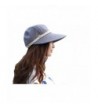Km Korean Version Uv Protection Hat Beach Hat Large Brimmed Sun Cap - Denim Blue - CH11YQ9MZ5B