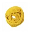 Wrapables Trendy Winter Warm Knit Infinity Scarf - Mustard Yellow - CH12B0JAYSX