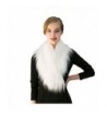 GBSELL Women's Ladies Winter Noble Scarf Faux Fur Wedding Shawl Wrap - White - CA12LMUKYDB