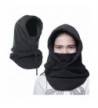 Liomor Balaclava Thicken Warm Hat Fleece Hood Ski Face Cover Mask- Black - CR12O85JVET