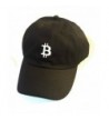 Black Bitcoin Adjustable Embroidered Hat - CT1880KAZL6