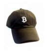 Black Bitcoin Adjustable Embroidered Hat