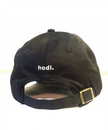 Black Bitcoin Adjustable Embroidered Hat in Men's Baseball Caps