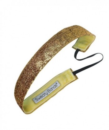 Sweaty Bands Viva Diva Headband- Gold Sparkle- 1-Inch - CX11GJYSHPX