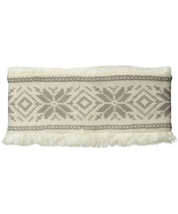 Muk Luks Women's Snowflake Nordic Headband - Ivory - C1125UF0ROP