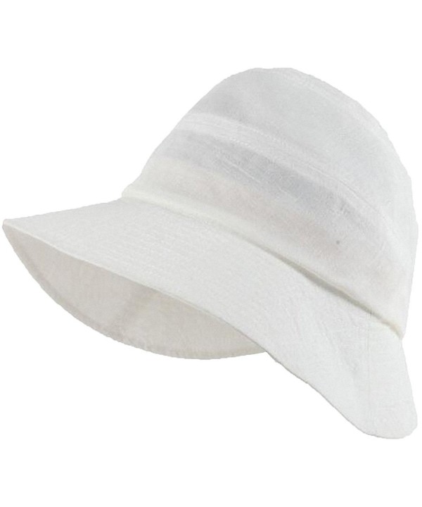 Maitose Trade Womens Summer Foldable Sun Protection Gardening Sun Hat - White - CH17YLDOX0U