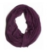 DRY77 Solid Thin Infinity Loop Scarf - Purple - C011G1149RT